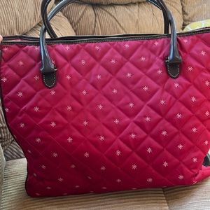Eddie Bauer quilted tote